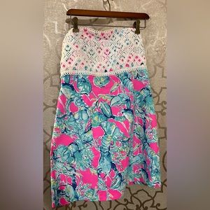 Lilly Pulitzer strapless dress